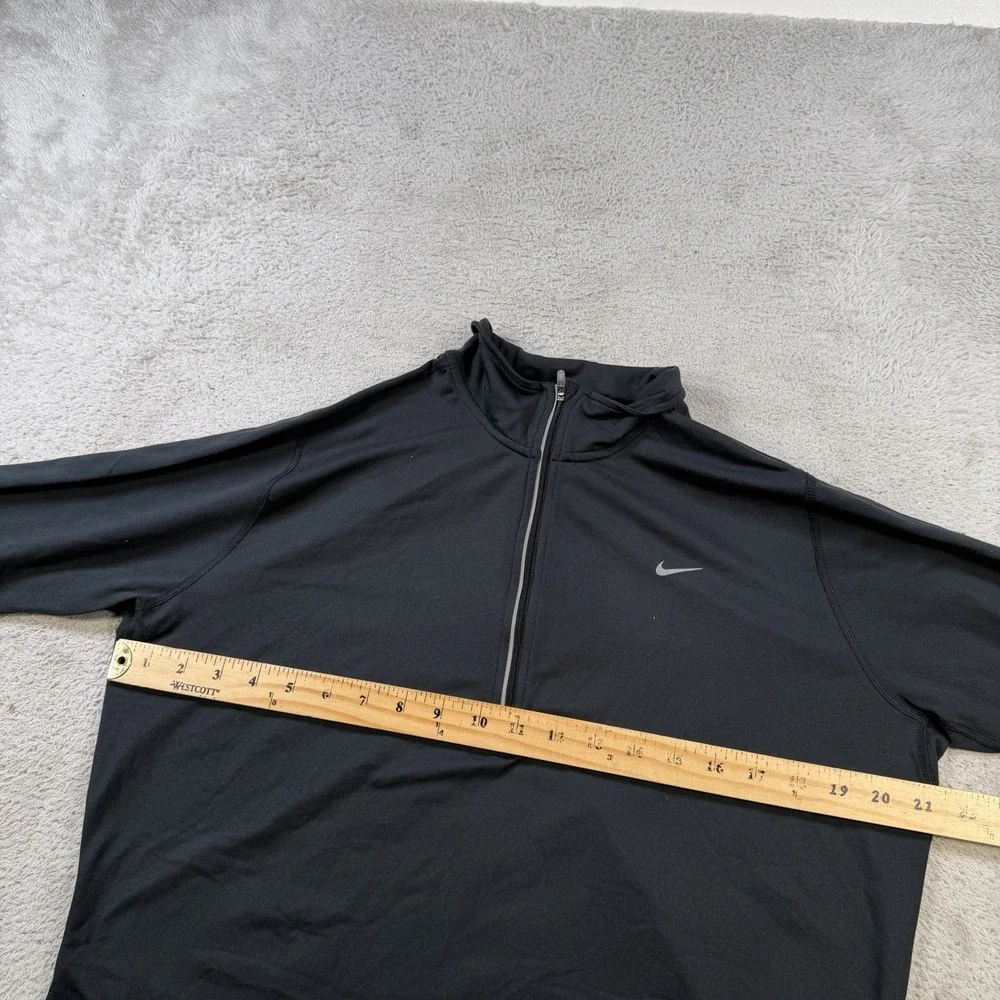 Nike Running 1/4 Zip Womens XL Black Dri-Fit Performance Stretch Pullover Active